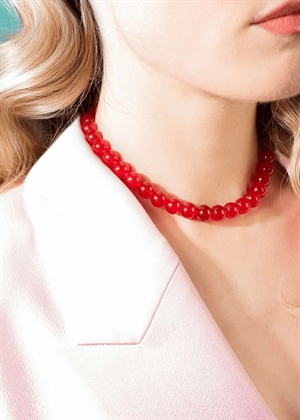Candy Coral Berry M necklace Red Gilded House Of Vincent 